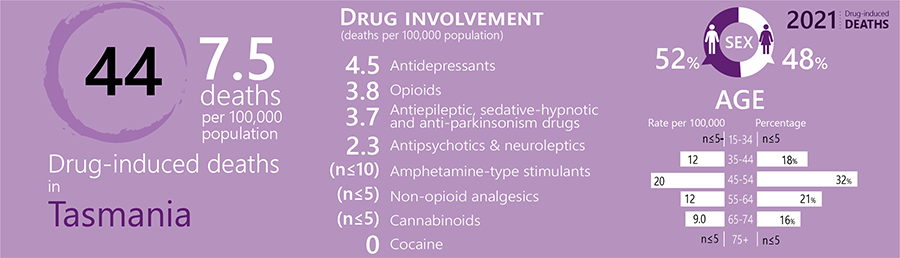 image - Trends in Overdose and Other Drug-Induced Deaths in Tasmania, 2002-2021​