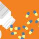 The relationship between child maltreatment, mental disorders and opioid dependence in people who use opioids An image of a pill bottle spilling several capsules on an orange background