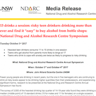 Image - 13 drinks a session: risky teen drinkers drinking more than ever and find it “easy” to buy alcohol from bottle shops Image - 13 drinks a session: risky teen drinkers drinking more than ever and find it “easy” to buy alcohol from bottle shops