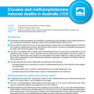 image - Cocaine And Methamphetamine Induced Deaths In Australia 2008