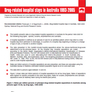 image - Drug Related Hospital Stays In Australia 1993 2005