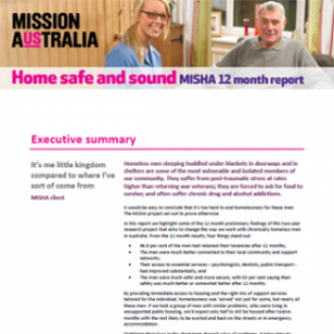 Home safe and sound: MISHA 12 month report