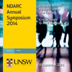 Image: 2014 NDARC Annual Research Symposium