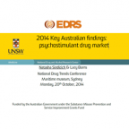 2014 Key Australian findings: psychostimulant drug market.